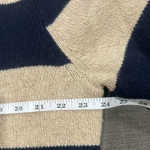 J. Crew Navy and Cream Striped Knit Sweater - Picture 4 of 4